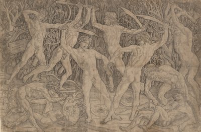 Slag van de Naakte Mannen, ca. 1470-90 door Antonio Pollaiuolo