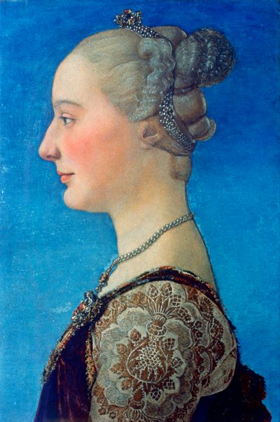 Portret van een Dame, ca. 1453-1498 door Antonio Pollaiuolo