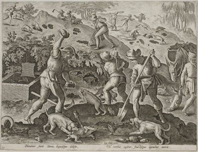 Dasjacht door Antonius Wierix