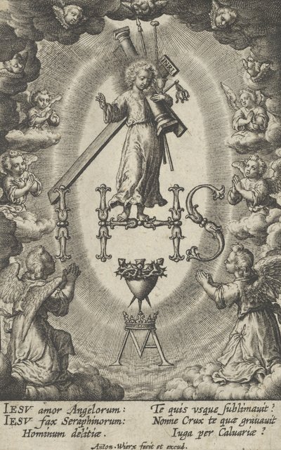 Heilig monogram door Antonius Wierix