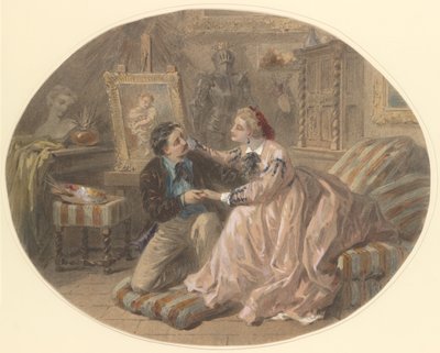 Een geliefde echtgenoot, n.d. door Antony Paul Emile Morlon