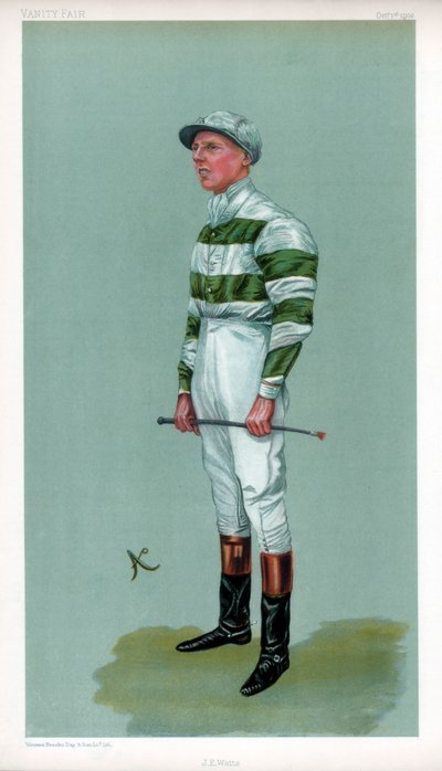 John Evelyn Watts, Britse jockey, 1903 door Ao
