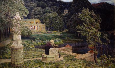 In het oude park. Alles in het verleden, 1926 door Apollinari Mikhailovich Vasnetsov