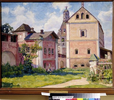 Het Simonov-klooster in Moskou door Apollinari Mikhailovich Vasnetsov