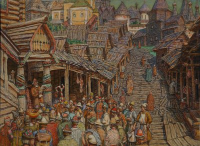 Een edict lezen door Apollinari Mikhailovich Vasnetsov