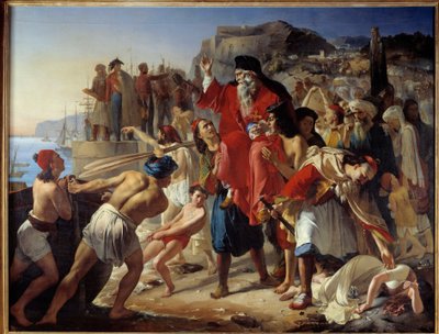 Het inschepen van de Parganiotes door Apollodore Alphonse Callet