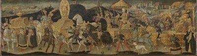 Darius op weg naar de Slag bij Issus door Apollonio di Giovanni (workshop of)