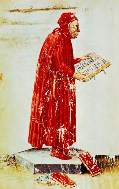Portret van Lino Coluccio Salutati (Stignano) door Apollonio di Giovanni di Tommaso