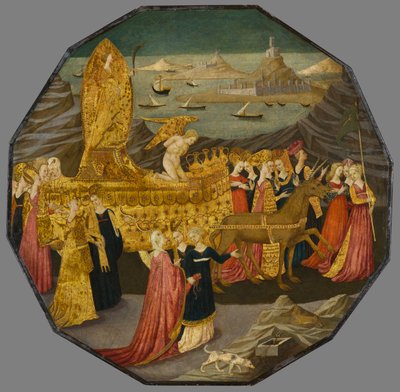 De Triomf van Kuisheid, circa 1450-1460 door Apollonio di Giovanni di Tommaso