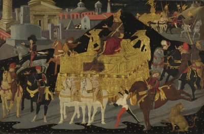 De triomf van Scipio Africanus door Apollonio di Giovanni di Tommaso