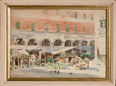 Fruitmarkt door Arcangelo Salvarani