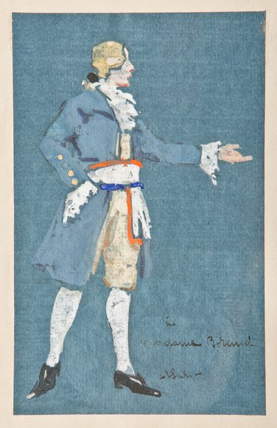 Schets voor Theater door Arcangelo Salvarani