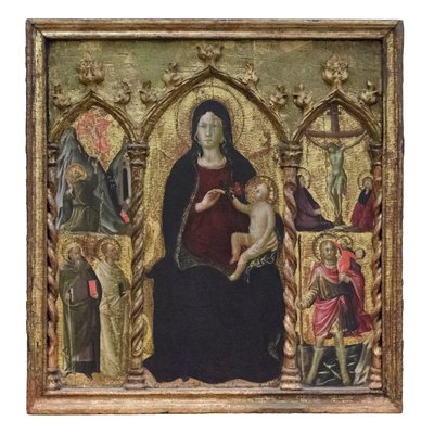 Madonna en Kind op de troon, ca. 1420-22 door Arcangelo di Cola da Camerino