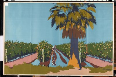 Besproeien van krentenstruiken - Australië door Archibald Bertram Webb