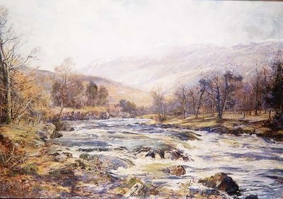 O Rivier van Winterzonneschijn, Schotland door Archibald Kay