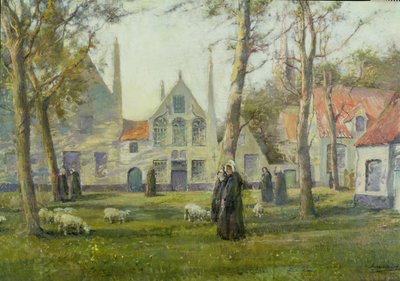 Het Begijnhof, Brugge door Archibald Kay