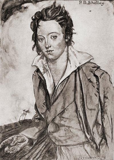 Percy Bysshe Shelley door Archibald Standish Hartrick