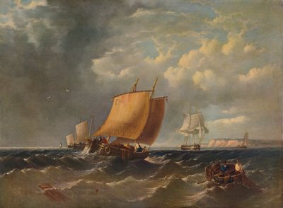Een Vissersboot voor de Kust van Kent, c1854, 1938 door Archibald Webb