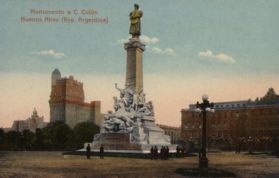 Monument voor Christoffel Columbus in Buenos Aires, Argentinië door Argentinian Photographer