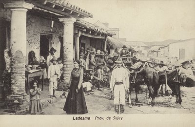 Straatscène, Ledesma, provincie Jujuy, Argentinië door Argentinian Photographer