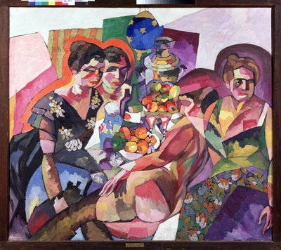 Vrouwen en fruit door Aristarkh Vasilievic Lentulov