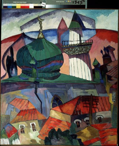 Moskee door Aristarkh Vasilievic Lentulov