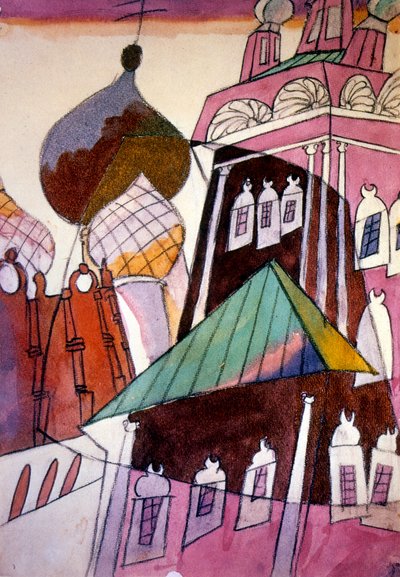 Novodevitsji-klooster, ook bekend als Bogoroditse-Smolensky-klooster door Aristarkh Vasilievic Lentulov