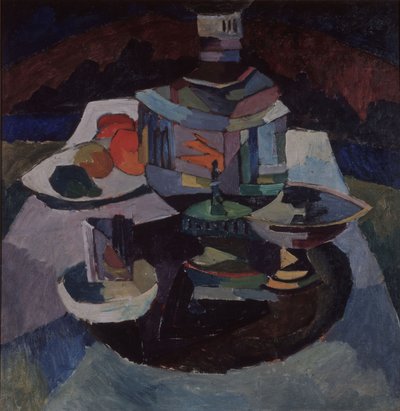 Stilleven met een samovar, 1913 door Aristarkh Vasilievic Lentulov
