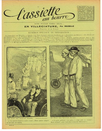 Omslag van The Butter Plate, Satirisch in Kleuren door Aristide Delannoy