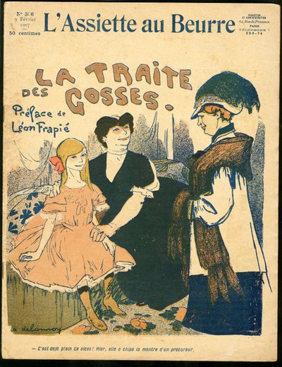 Omslag van "The Butter Plate", nummer 306, Satirisch in kleuren door Aristide Delannoy