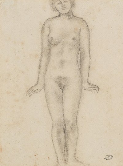 Aristide Maillol Studie voor het centrale beeld van de drie nimfen door Aristide Maillol
