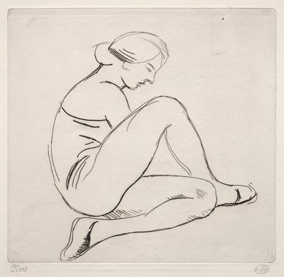 Zittende vrouw door Aristide Maillol