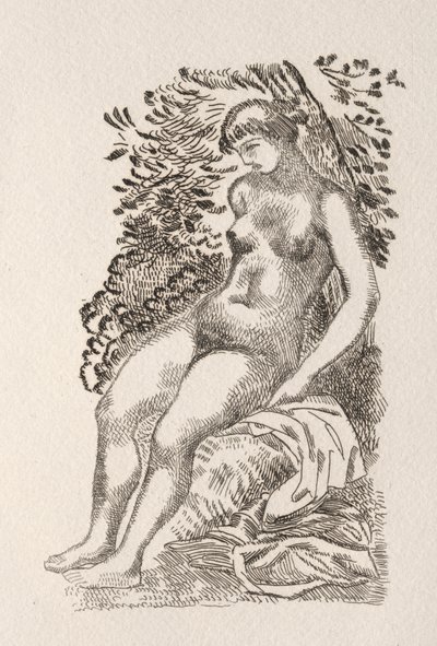 Illustratie voor een gedicht van Pierre de Ronsard door Aristide Maillol