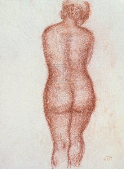 Naakt staand van achteren door Aristide Maillol