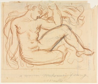 Naaktstudie door Aristide Maillol