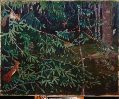 De bewoners van het bos door Arkadij Aleksandrovic Rylov