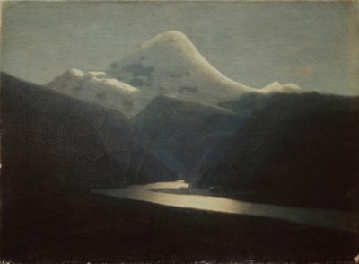 Op de Berg Elbrus, 1870s door Arkhip Ivanovich Kuindzhi