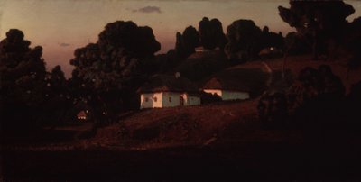Avond in Oekraïne, 1878 door Arkhip Ivanovich Kuindzhi