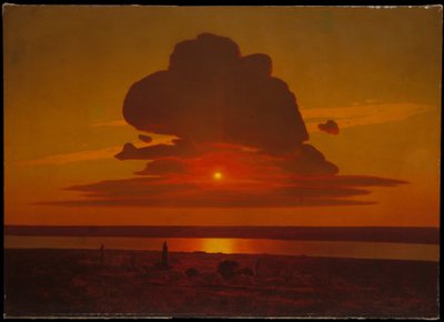 Rode zonsondergang op de Dnjepr door Arkhip Ivanovich Kuindzhi