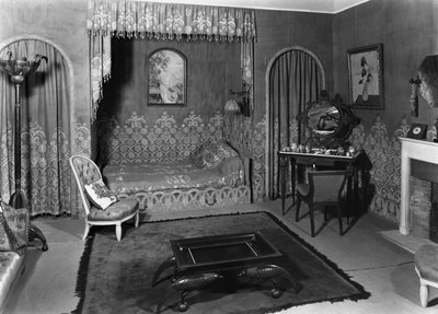 Slaapkamer van Jeanne Lanvin, ca. 1920-25 door Armand Albert Rateau
