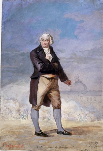 Portret van Georges Jacques Danton 1759-1794, 1879 door Armand Cyboule