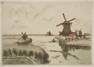 Uitzicht vanaf Saardam door Armand Guillaumin