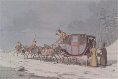 Paard en wagen op Sleeën uit 