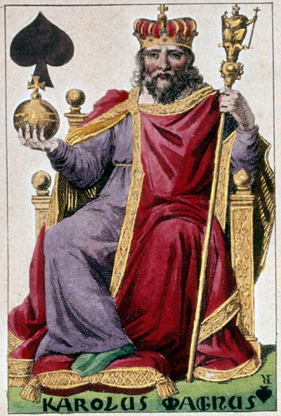 Voorstelling van Karel de Grote (detail) door Armand Gustave Houbigant