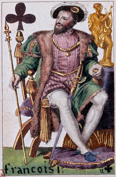 Voorstelling van Koning Frans I (1494-1547) (detail) door Armand Gustave Houbigant