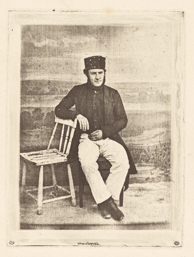 [Portret van een man]. door Armand Hippolyte Louis Fizeau