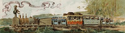 Eerste trein van Brussel naar Mechelen, België, 1835 door Armand Jean Heins