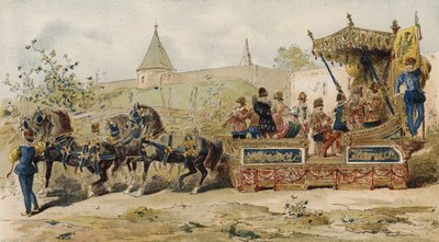 Koopmansschuit met muzikanten, Spaanse Nederlanden, 16e eeuw door Armand Jean Heins