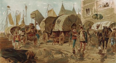 Wagens van de Hanze, Spaanse Nederlanden, 16e Eeuw door Armand Jean Heins
