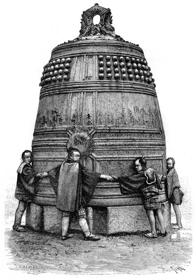Een bel uit de Shiba-wijk, Tokio, Japan, 1895 door Armand Kohl